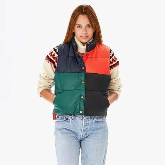 Clare V Emile Coloblock Vest - Picture 7 of 11